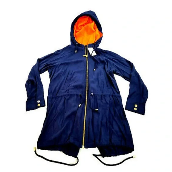 💙 MICHAEL KORS BASICS TRUE NAVY HOODIE JACKET! - Picture 8 of 16